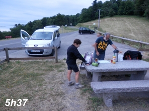 petit d�jeuner au col Amic